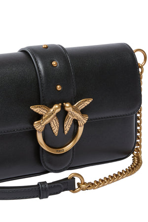 Borsa da donna Pinko a spalla con logo Love Birds