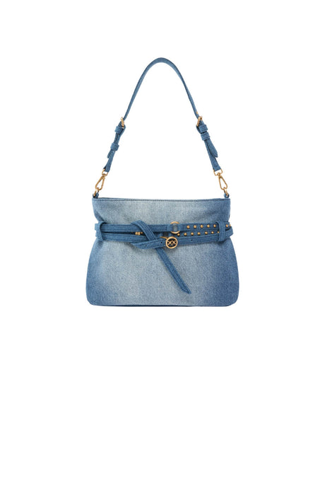 Borsa da donna Pinko in denim con cinture