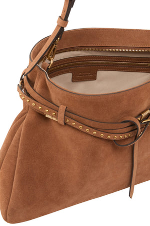 Pinko borsa donna in camoscio di medie dimensioni con cinture