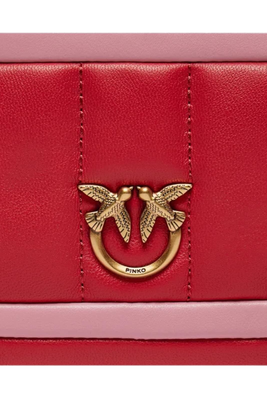 Borsa da donna Pinko in nappa con tracolla e logo