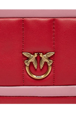 Borsa da donna Pinko in nappa con tracolla e logo