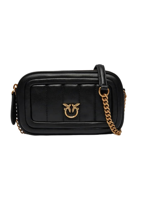 Borsa da donna Pinko in nappa con tracolla e logo