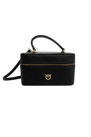 Borsa da donna Pinko modello mini beauty case con logo metallico