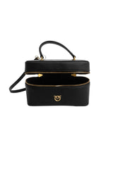 Borsa da donna Pinko modello mini beauty case con logo metallico