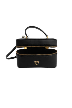 Borsa da donna Pinko modello mini beauty case con logo metallico