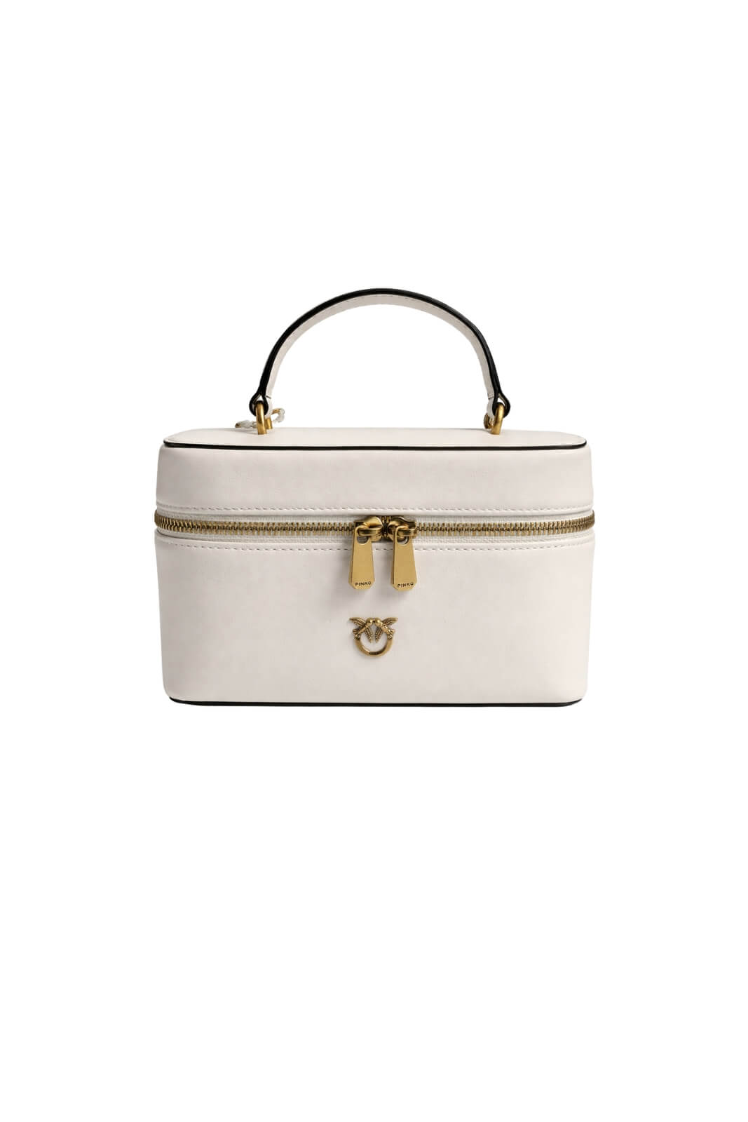 Borsa da donna Pinko modello mini beauty case con logo metallico