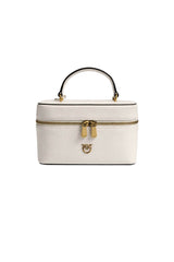 Borsa da donna Pinko modello mini beauty case con logo metallico