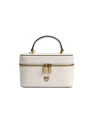 Borsa da donna Pinko modello mini beauty case con logo metallico