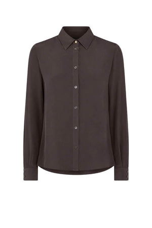 Pinko Camicia Donna in crepe de chine / Marrone