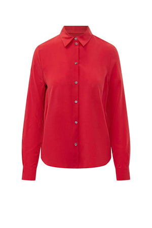 Pinko Camicia Donna in crepe de chine / Rosso