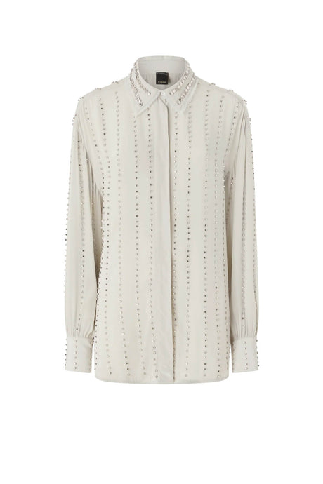 Camicia da donna Pinko in crepe con strass