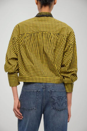 Pinko Camicia Donna cropped a quadretti