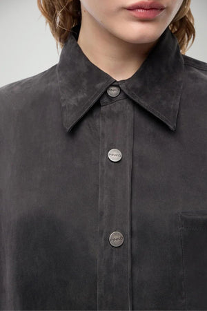 Pinko Camicia Donna in twill di cupro