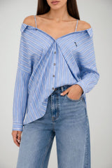 Pinko Camicia Donna in popeline rigato