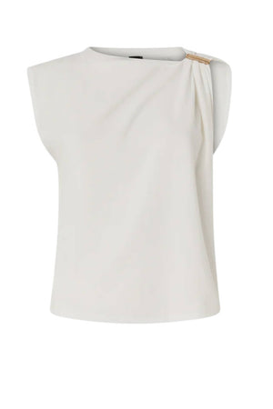 Canotta da donna Pinko smanicata con dettaglio gioiello