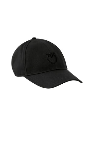 Cappello da donna Pinko in cotone con visiera e logo centrale