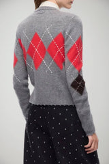 Pinko Cardigan Donna a rombi