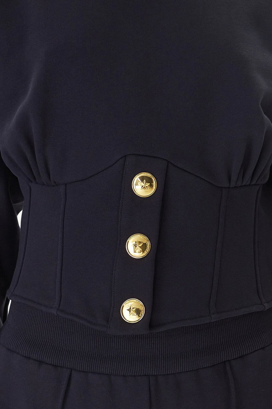 Pinko Felpa Donna con Bottoni Dorati