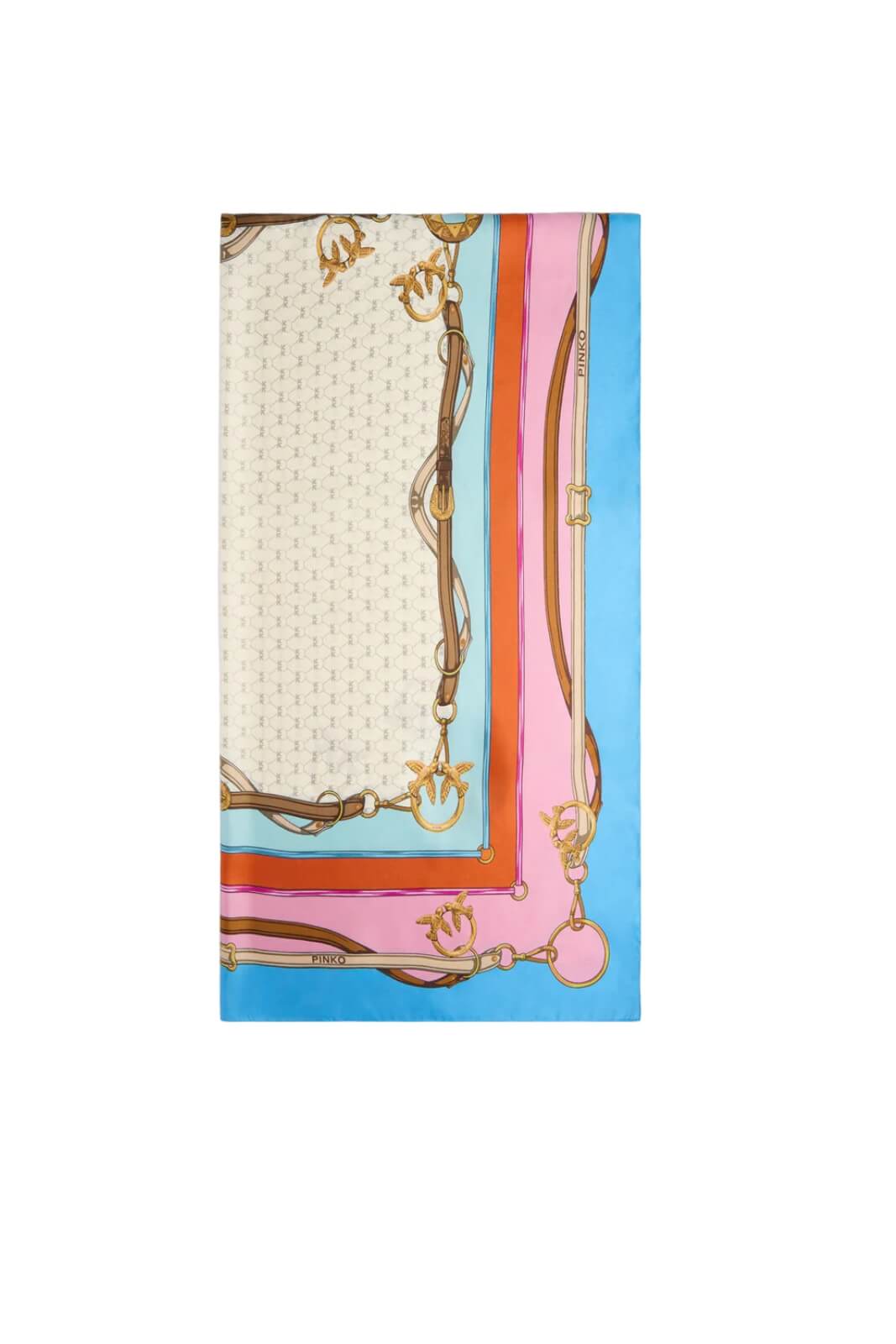 Foulard da donna Pinko in misto seta con stampa multicolore