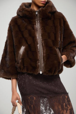 Pinko Giacca Donna Blouson in pelliccia ecologica