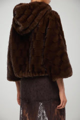 Pinko Giacca Donna Blouson in pelliccia ecologica