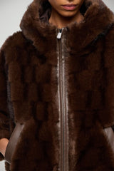 Pinko Giacca Donna Blouson in pelliccia ecologica