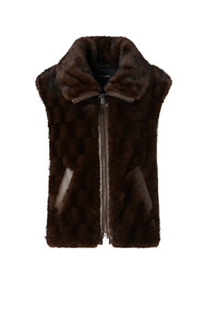 Pinko Gilet Donna in pelliccia ecologica