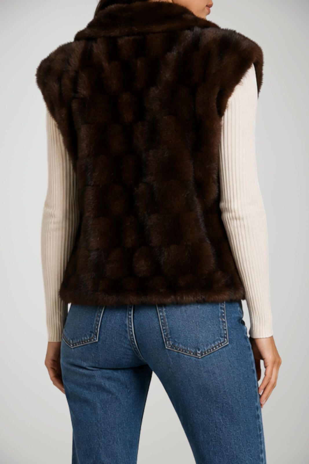 Pinko Gilet Donna in pelliccia ecologica