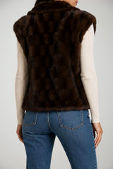 Pinko Gilet Donna in pelliccia ecologica