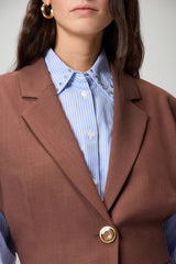 Giacca da donna Pinko smanicata monopetto con collo rever