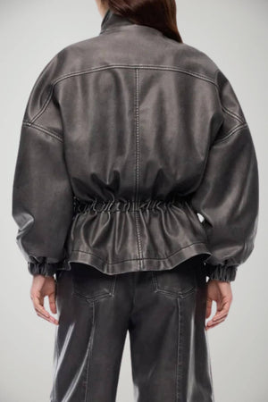 Pinko Caban Donna in ecopelle Oversize