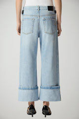 Jeans da donna Pinko cropped con cintura