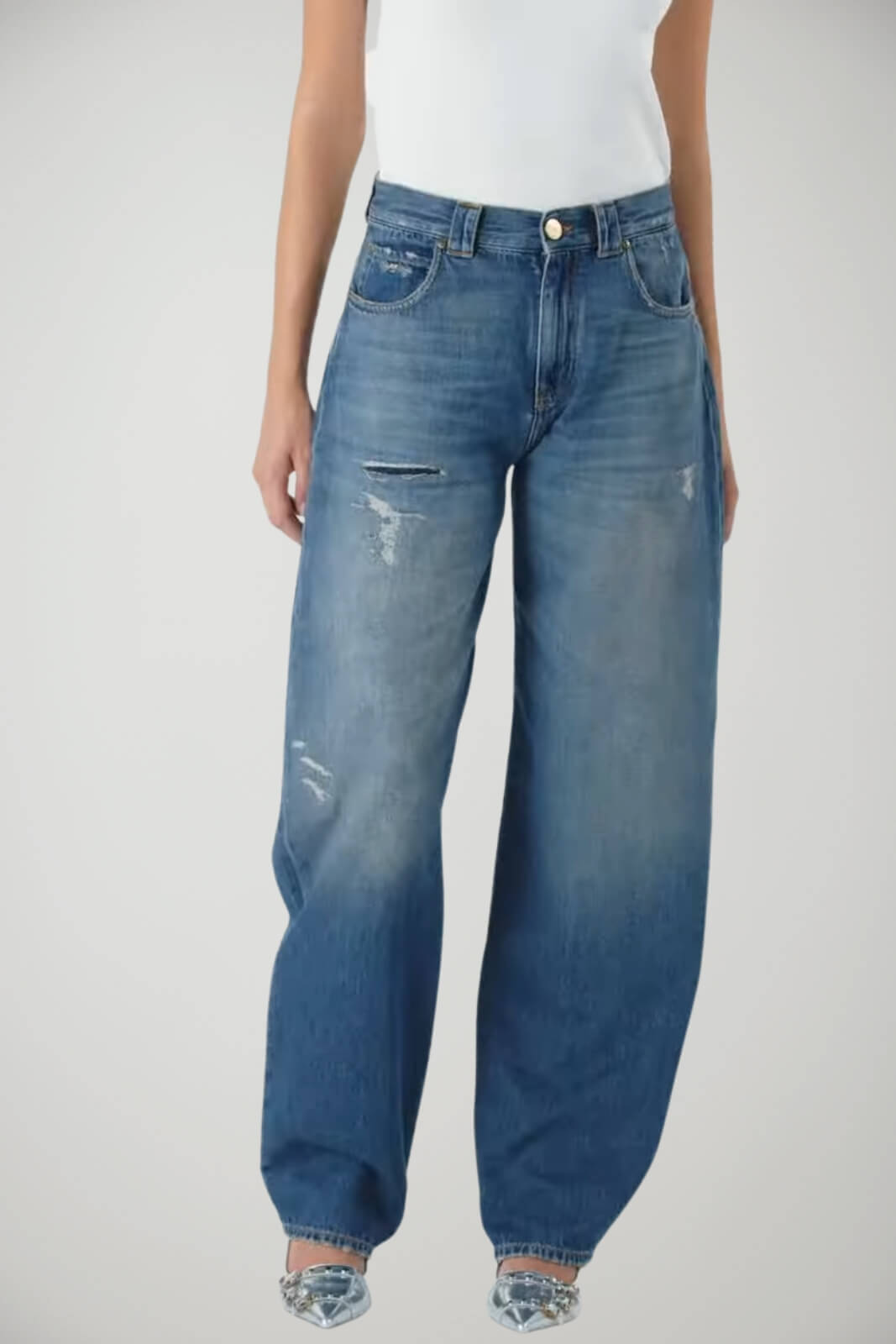 Jeans da donna Pinko Eloise balloon fit fronte 1