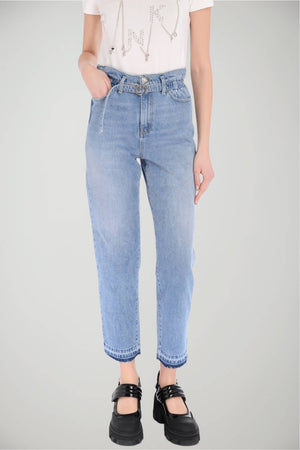 Jeans da donna Pinko a vita alta con cintura 