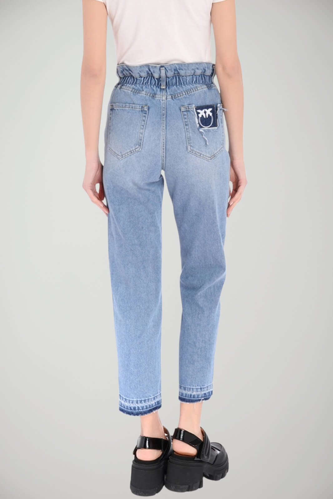 Jeans da donna Pinko a vita alta con cintura 