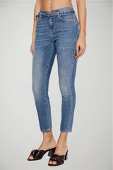 Jeans da donna Pinko Sabrina skinny fit con cintura love birds