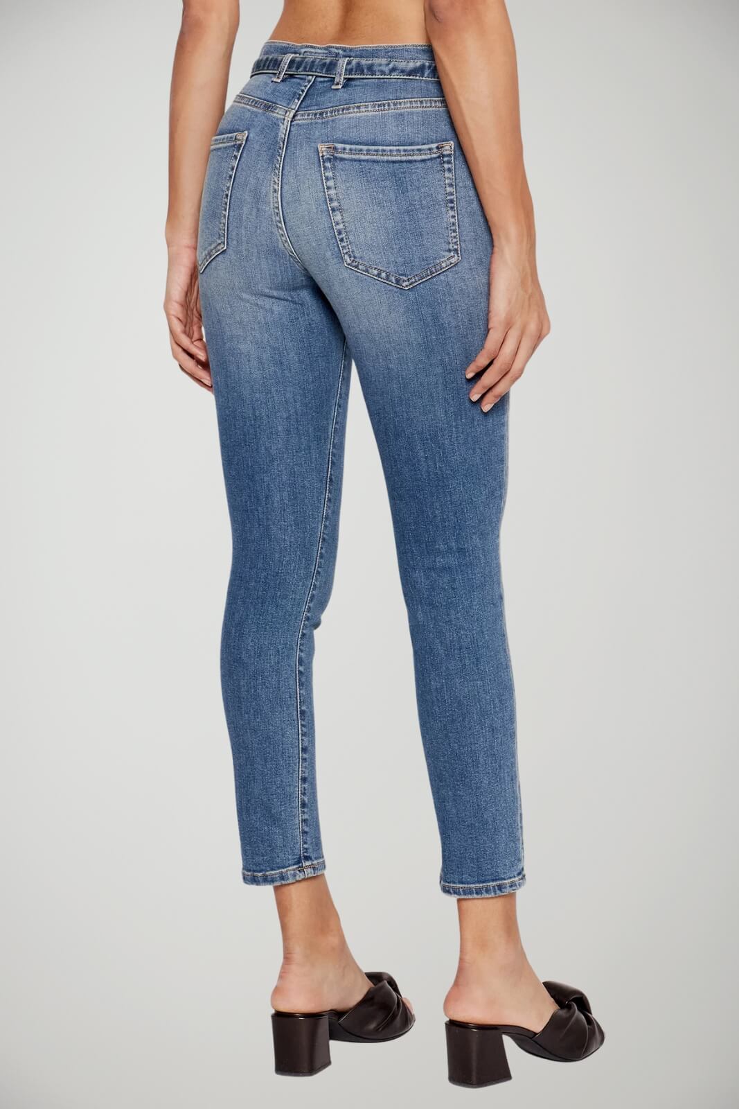 Jeans da donna Pinko Sabrina skinny fit con cintura love birds