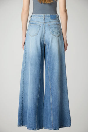 Jeans da donna Pinko wide leg cinque tasche