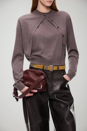 Pinko Maglia Donna con cardigan integrato