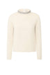 Pinko Maglia Donna con collo gioiello / Panna