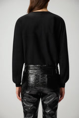 Maglia da donna Pinko a girocollo con logo in trasparenza Love Birds retro