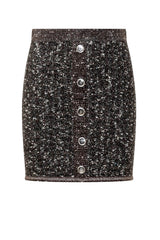 Pinko Mini Gonna Boucle con Paillettes