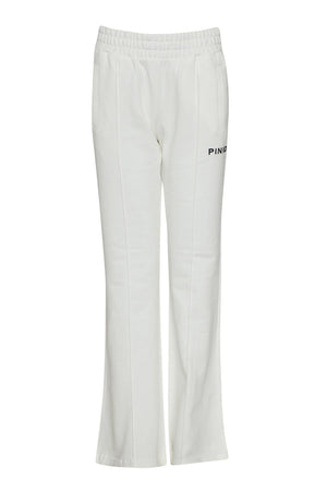 Pantalone in felpa da donna Pinko razionale flare fronte bianco