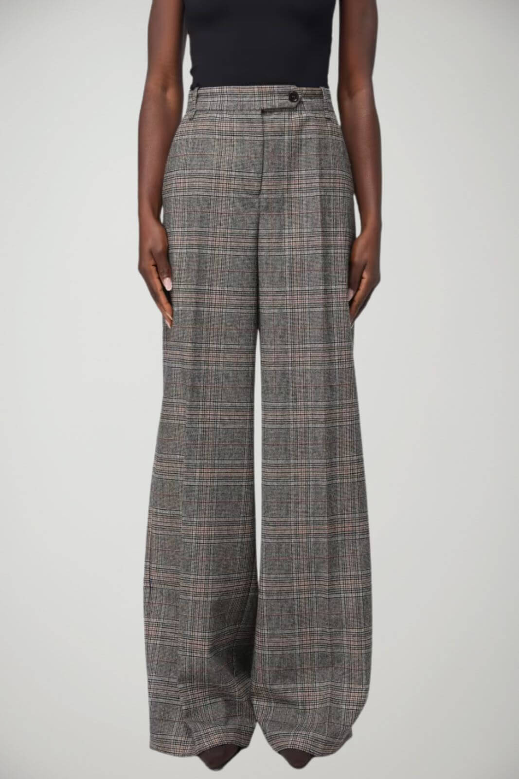 Pinko Pantaloni Donna Fantasia Check a Palazzo