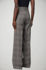 Pinko Pantaloni Donna Fantasia Check a Palazzo