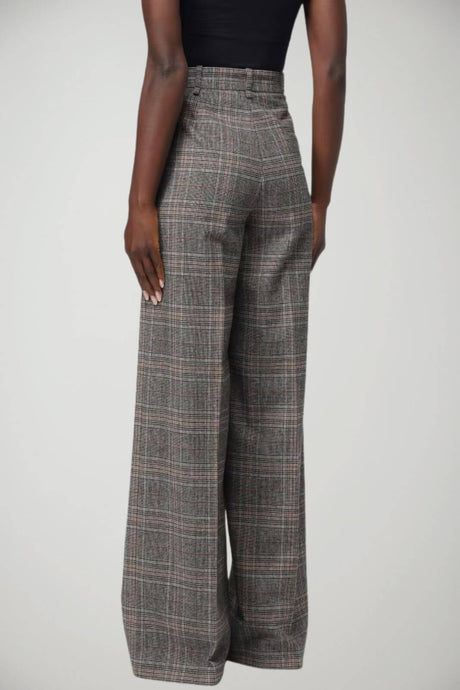 Pinko Pantaloni Donna Fantasia Check a Palazzo
