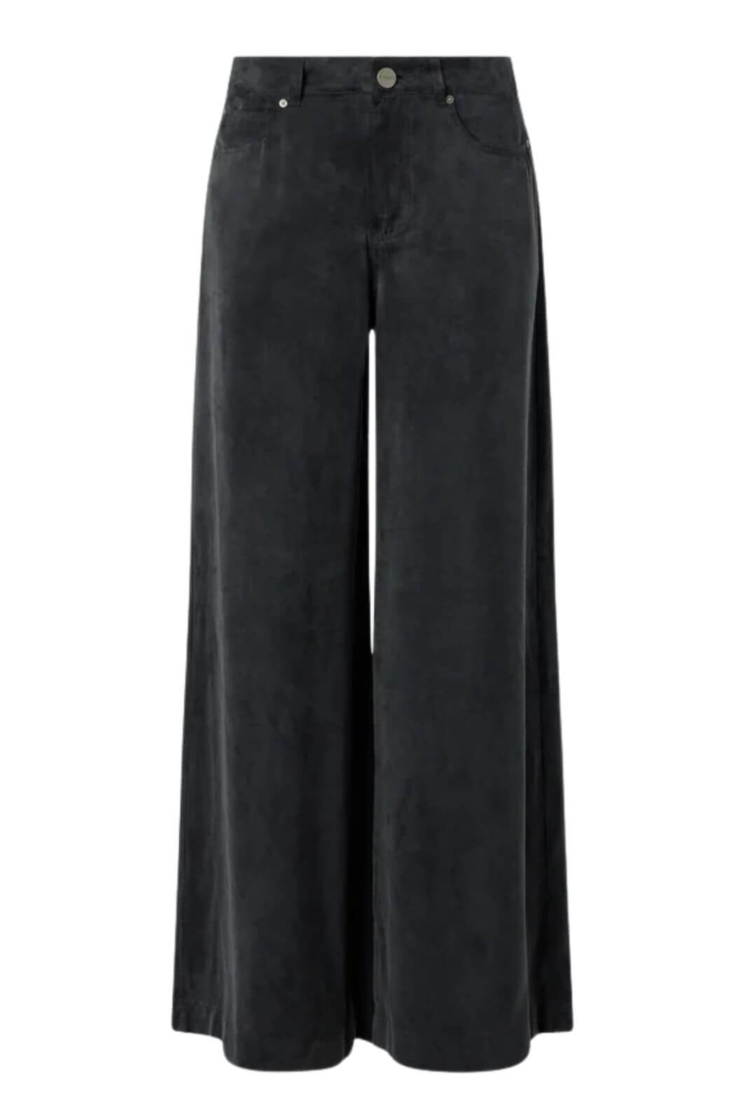 Pinko Pantaloni Donna a palazzo in twill di cupro