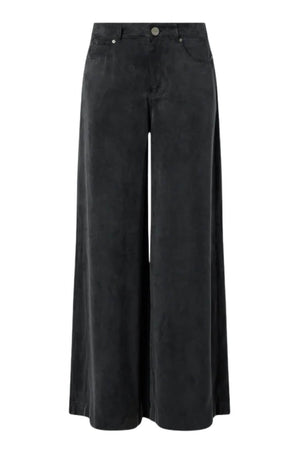 Pinko Pantaloni Donna a palazzo in twill di cupro