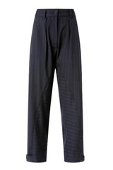 Pantaloni da donna Pinko ballon fit gessati fronte