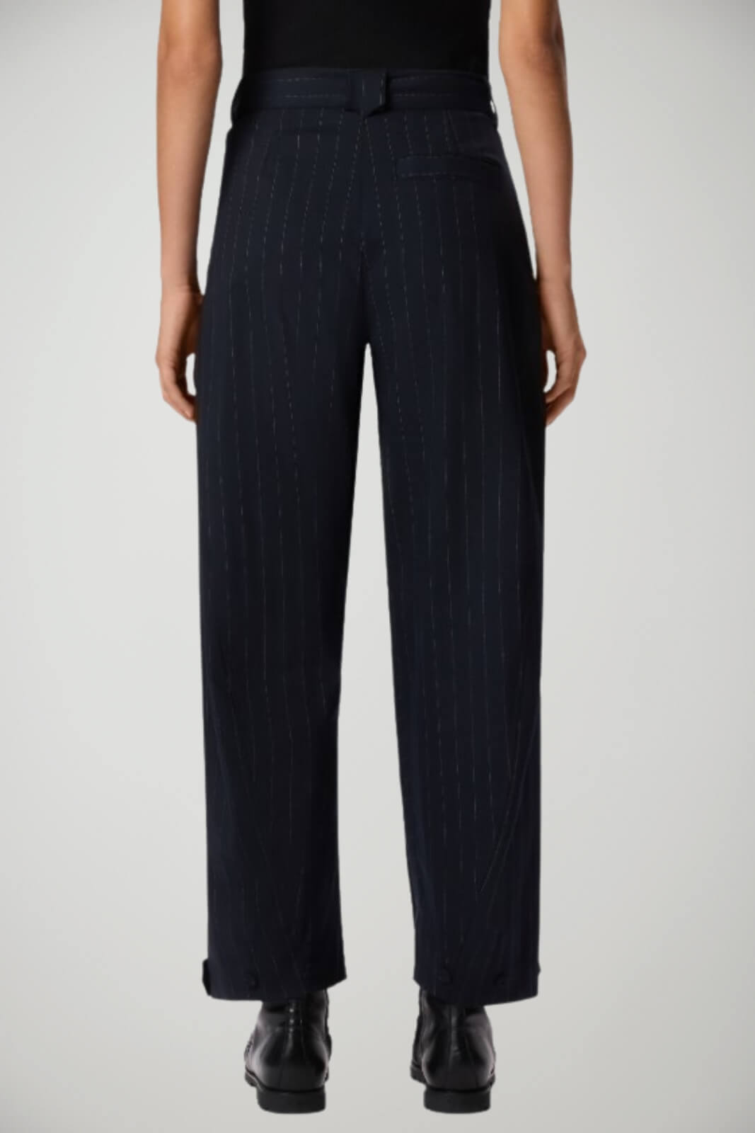 Pantaloni da donna Pinko ballon fit gessati retro